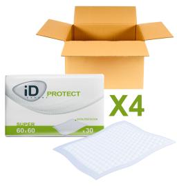 Alèses iD Expert Protect - Super - 60 x 60 CM - 4 paquets de 30 - ONTEX