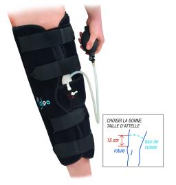 Attelle de Genou - Cryothérapie - Rigide - Taille Standard 