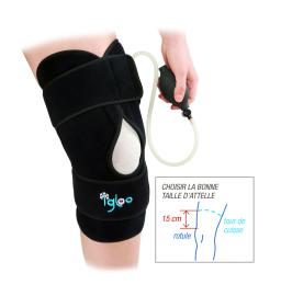 Attelle de Genou - Cryothérapie - Souple - Taille XL 