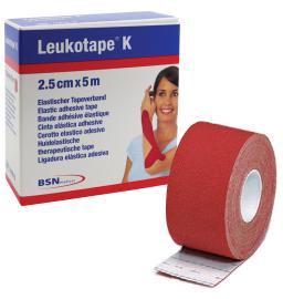 Bande Taping - Leukotape K - Rouge - 5m x 2,5cm