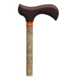 Canne Métal - Poignée Derby - Cashmere Pastel 