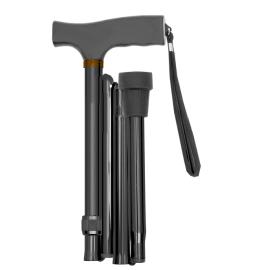 Canne Pliante - Poignée en T Bois - C43 