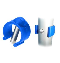 Clip - pour canne 22 mm - Bleu 