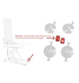 Clip Rouge pour Ventouse Avant pour Siège de Bain Elevateur - Orca 