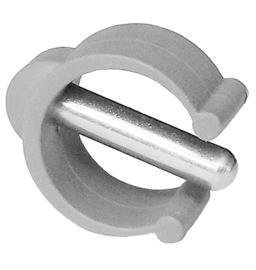 Clip - pour canne 22 mm - Gris clair 