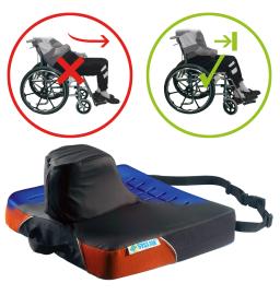 Coussin Anti-Escarres - en Mousse bi-matière - Viscoflex+ avec Butée 