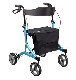 Rollator 4 Roues - Pliant et Leger - UltraLight Bleu ciel 
