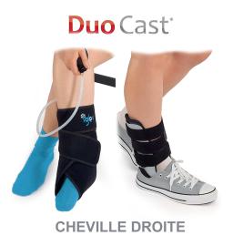 Attelle de Cheville - Cryothérapie - Duocast - Droite 