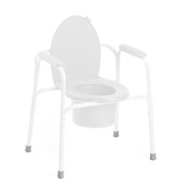 Embouts gris en caoutchouc pour cadre de toilettes Styxo - Par 4 