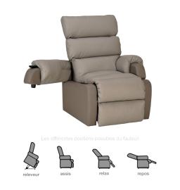 Fauteuil Releveur - 1 moteur - Cocoon Génération 1 - Taupe 