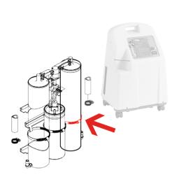 Collier Serflex pour maintien du tamis moléculaire de concentrateur oxygène Platinum 