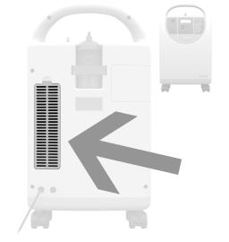 Grille filtre d'entrée d'air - Concentrateur oxygène Horizon S5 