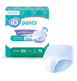 ID Pants Super - Taille L - 6 paquets de 12 - ONTEX