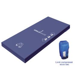 Matelas Mousse Visco élastique - Alova VMA62 - Largeur 90 cm - Compressé Sac