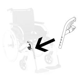 Potence pour repose-pied Droit ou Gauche - Gris 