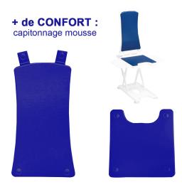 Revêtement rembourré Elévateur de Bain - Bellavita - Bleu Premium 