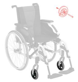 Roue avant complète - A bandage -  Fauteuil Roulant Action 2NG ou 3NG 