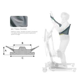 Sangle de Transfert sous axillaire - Tissu - Solide 