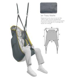 Sangle Lève-personne - Universelle - avec Têtière - Tissu - Maille 