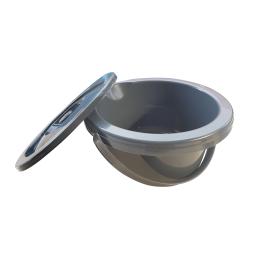 Seau Gris avec Couvercle 