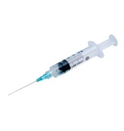 Seringue 3 pièces - Stérile - avec Aiguille 21G - 5ML - Bte 100 