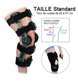Attelle de Genou - Articulée avec attelle de Cryothérapie - Set Artic - Taille Standard 