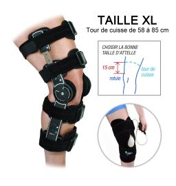 Attelle de Genou - Articulée avec attelle de Cryothérapie - Set Artic - Taille XL 