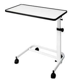 Table de Lit - Hauteur Réglable - Plateau Inclinable - Blanche  