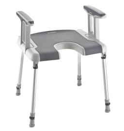 Tabouret de Bain - Découpe intime et Accoudoirs - Aquatec - Sorrento 