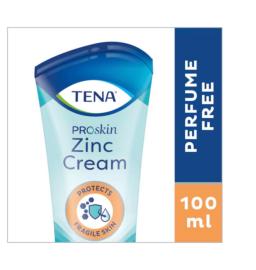 TENA ProSkin Zinc Cream - Crème Protectrice à l'Oxyde de Zinc - Tube de 100 ml