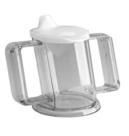 Verre Ergonomique avec Anses et Couvercle - Handicup 