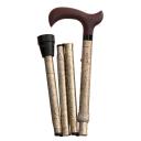 Canne Pliante - Poignée Derby - Motif Cashmere Pastel 