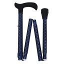 Canne Pliante - Poignée Derby - Fashion Blue Mary 