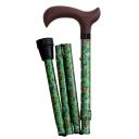 Canne Pliante - Poignée Derby - Motif Flore 