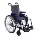 Fauteuil Roulant Manuel Junior - Dossier Inclinable - Pluriel Métal Bleu 