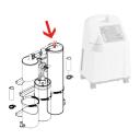 Collier bleu 203 mm pour tamis moléculaire de concentrateur oxygène Platinum 