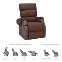 Fauteuil Releveur - 2 moteurs - Cocoon Génération 1 - Marron 