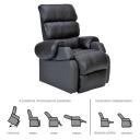 Fauteuil Releveur - 2 moteurs - Cocoon Génération 1 - Réglisse 