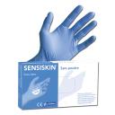 Gants Nitrile - Non Poudrés - Sensiskin - Bleu - Bte de 100 