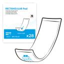 ID Rectangular Pad Traversable - Maxi Plus - 15 x 60 CM - 4 paquets de 28 - ONTEX