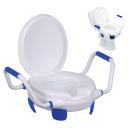 Rehausse WC Avec Pattes de Maintien, Abattant et Accoudoirs - Clipper V 