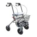 Rollator 4 roues Pliant - Gris 