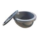 Seau Gris avec Couvercle 