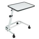 Table de Lit - Hauteur Réglable - Plateau Inclinable - Piétement En U - Blanche  