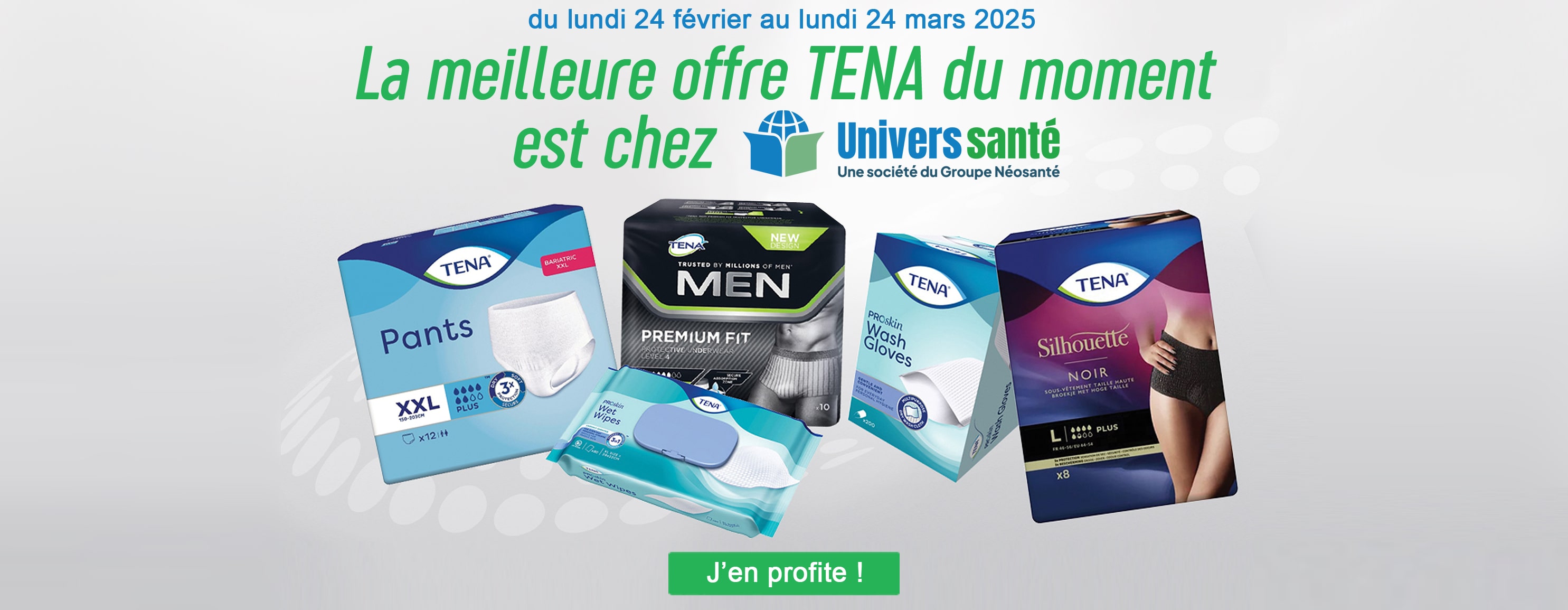 Offre imbattable Tena Exclusivité Univers Santé  jusqu'au 24 mars 2024 !