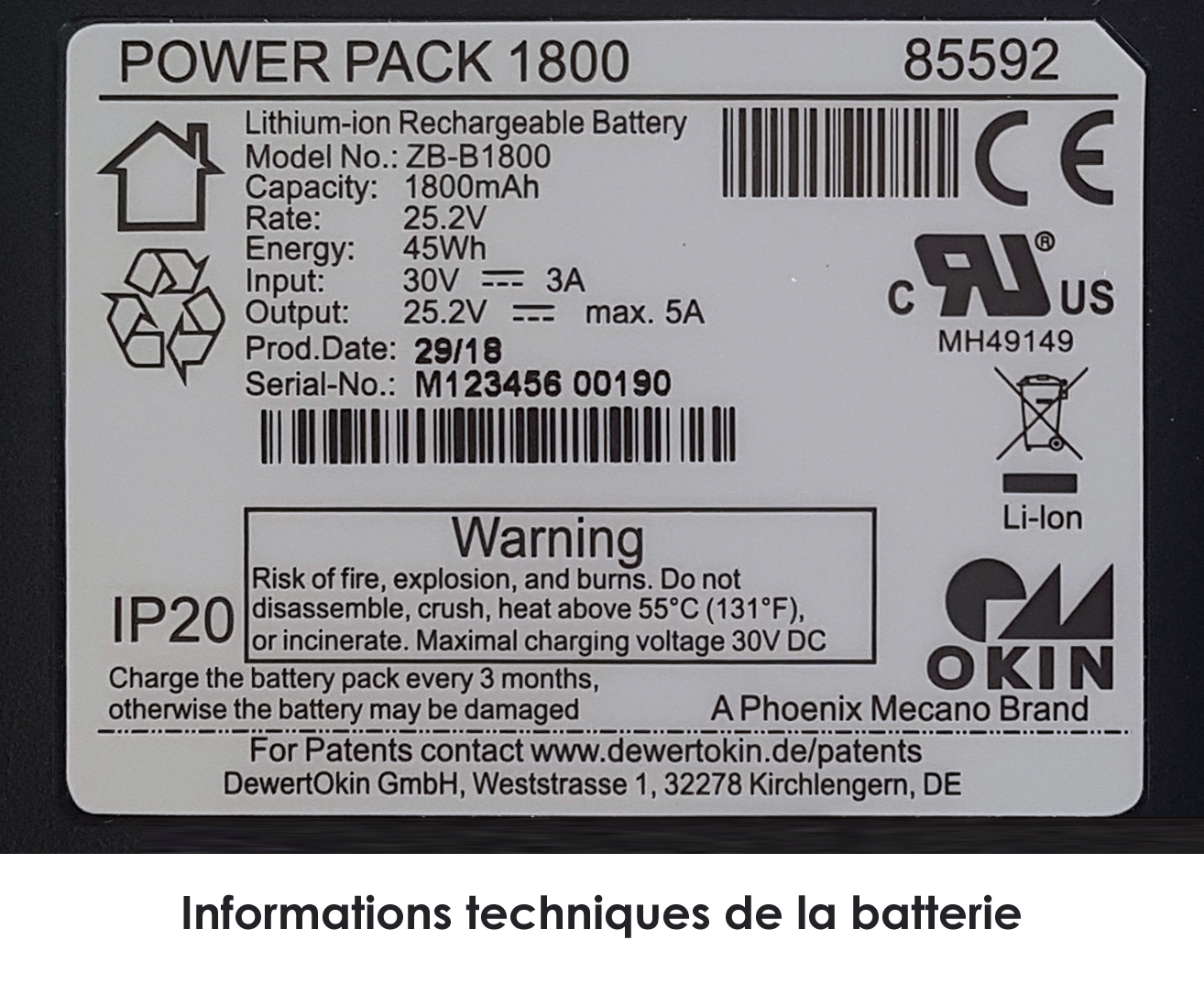 Kit batterie - Tous fauteuils Innov Sa 