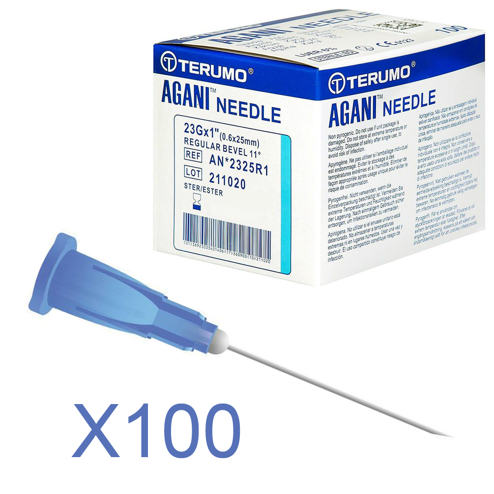 Aiguilles Agani - 23G - Bleu - Bte 100 