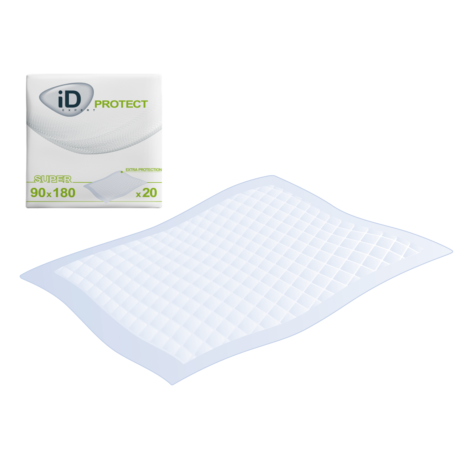 Alèses iD Expert Protect - Super - 90 x 180 CM - 4 paquets de 20 - ONTEX