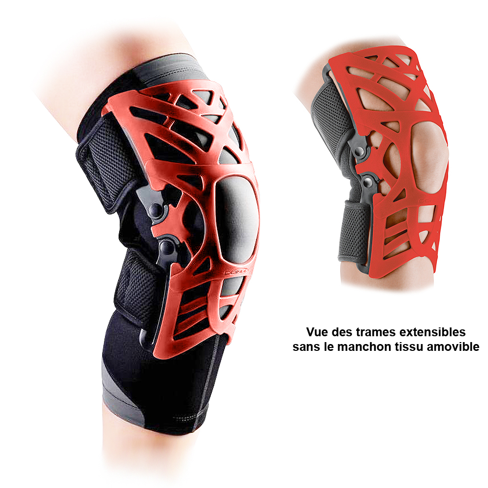 Attelle de Genou - Reaction - Rouge 