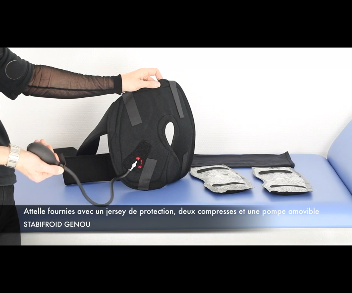 Attelle de Genou - StabiFroid Plus - Casier congélation et Pack froid Combo DFP 